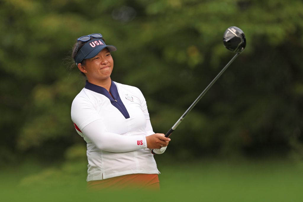Megan Khang in action at The Solheim Cup