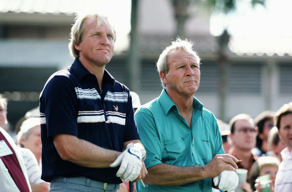 Greg Norman And Arnold Palmer