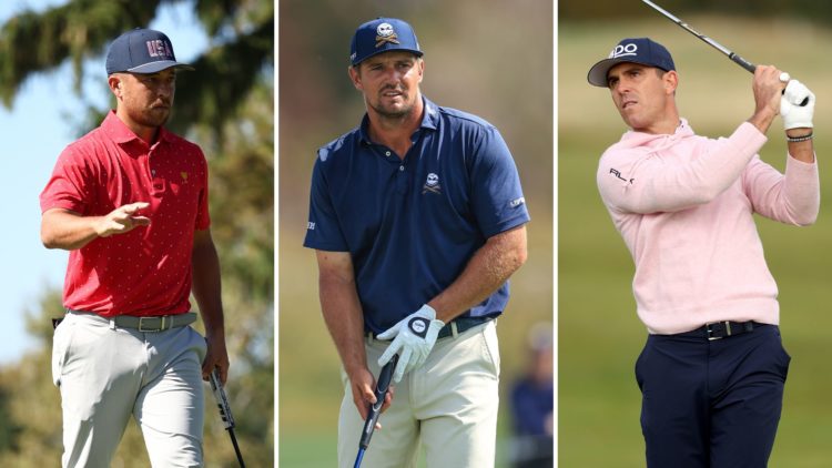 Billy Horschel, Bryson DeChambeau and Xander Schauffele.