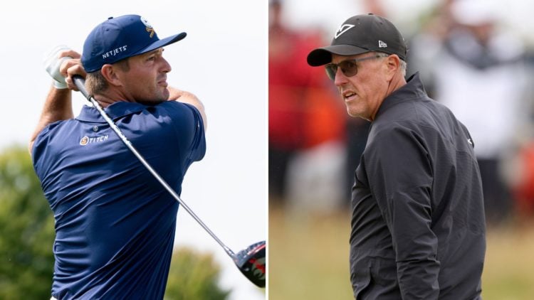Bryson DeChambeau and Phil Mickelson.