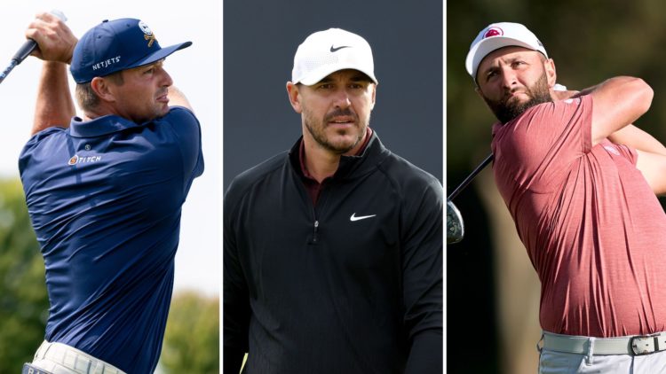 Bryson DeChambeau, Jon Rahm and Brooks Koepka.