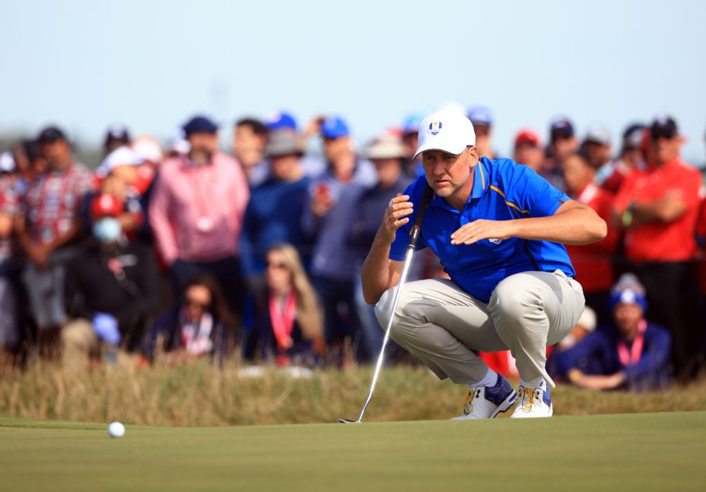 Ian Poulter in action during the 43rd Ryder Cup at Whistling Straits