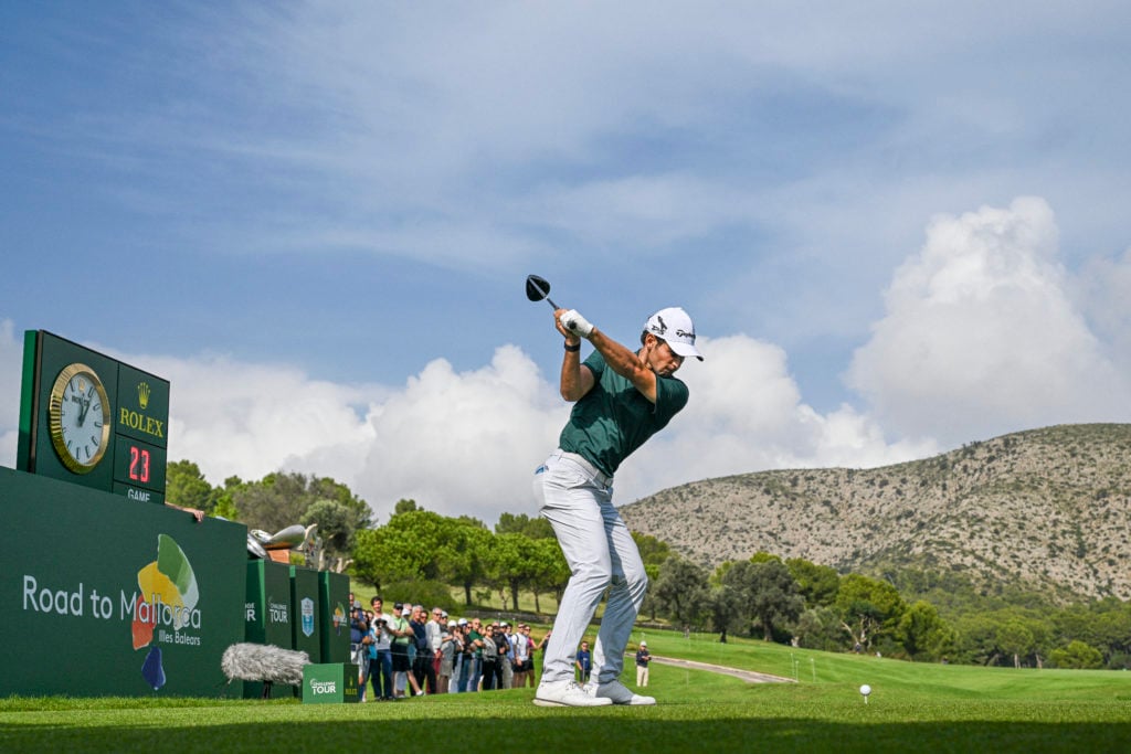 Angel Ayora in action at the Rolex Challenge Tour Grand Final
