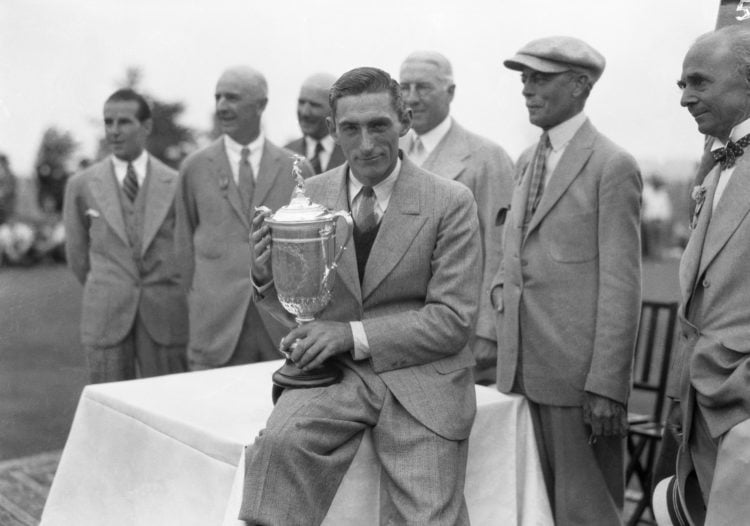 Oakmont, Pennsylvania: Tommy Armour winning US Open, at Oakmont Country Club.