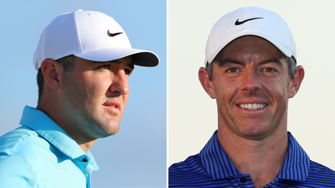 Split of Scottie Scheffler and Rory McIlroy