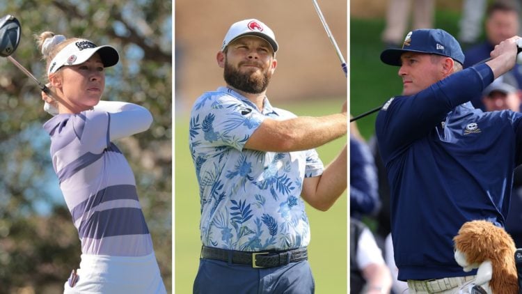 Bryson DeChambeau, Nelly Korda and Tyrrell Hatton