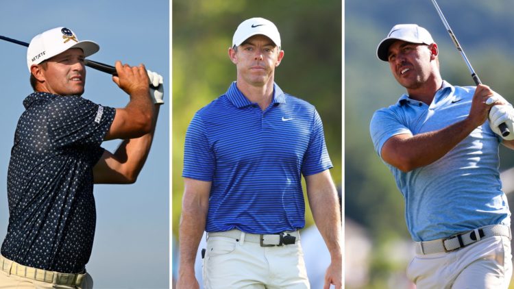 Bryson DeChambeau, Rory McIlroy and Brooks Koepka