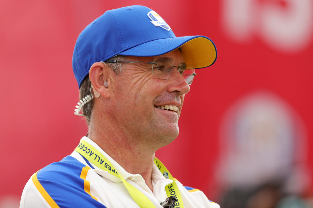 Padraig Harrington looks on at the 2021 Ryder Cup