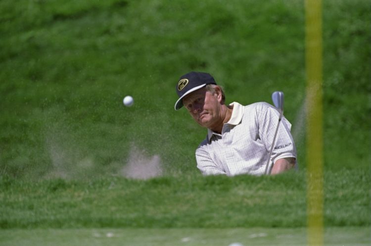 17 Jun 1998: Jack Nicklaus in action during the 1998 U.S. Open Championships on the 6,797-yard, par-70 Lake Course at The Olympic Club in San Franc...
