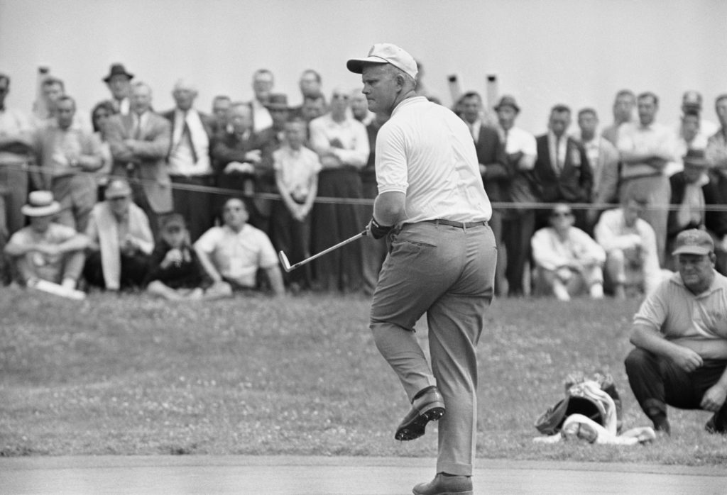 Jack Nicklaus Reacting with Excitement