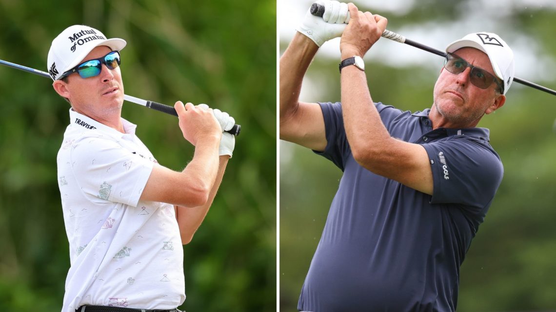 Joel Dahmen and Phil Mickelson.
