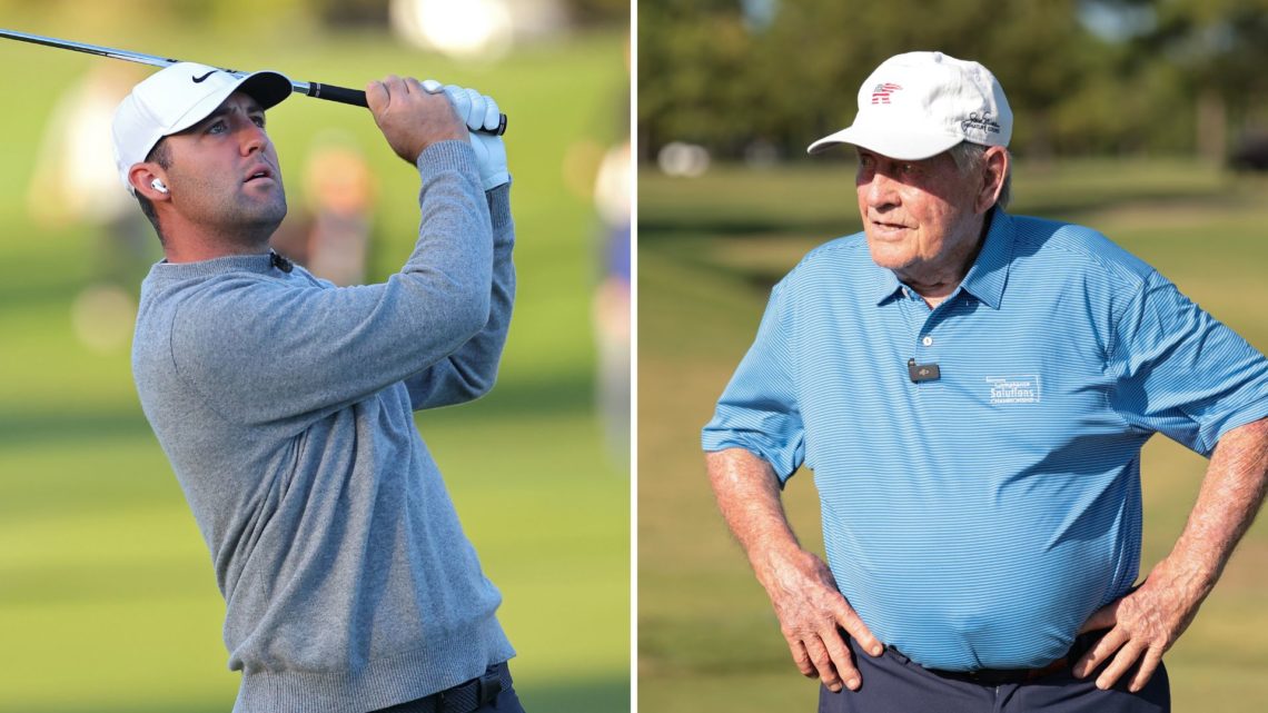 Scottie Scheffler and Jack Nicklaus.