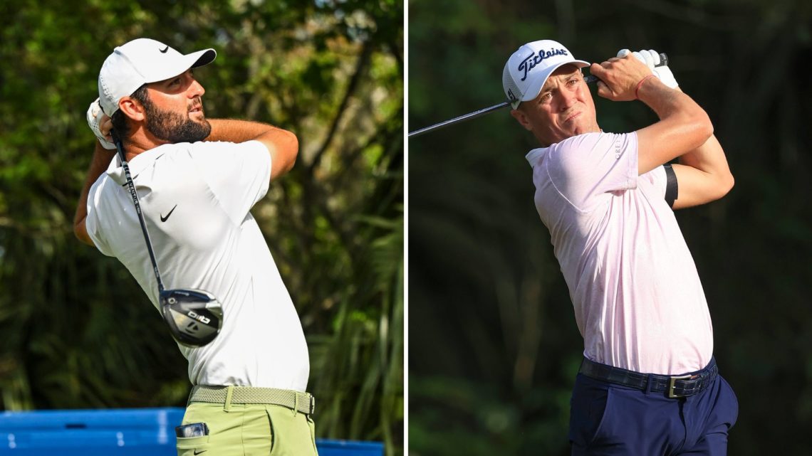 Scottie Scheffler and Justin Thomas from the 2024 Players Championship at TPC Sawgrass