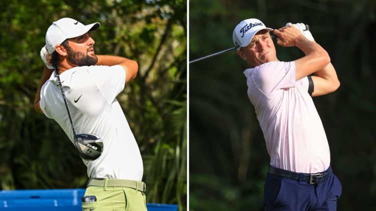Scottie Scheffler and Justin Thomas from the 2024 Players Championship at TPC Sawgrass