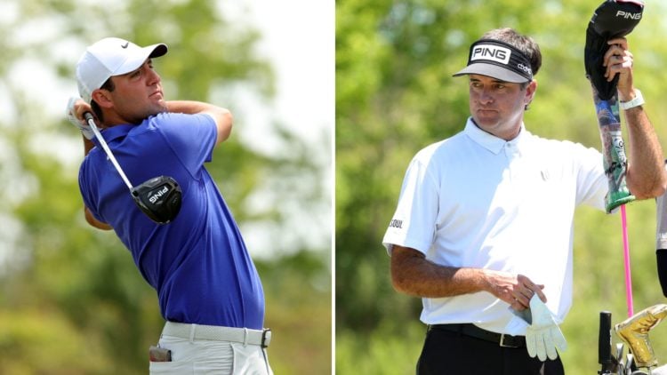 Scottie Scheffler and Bubba Watson from the 2021 Zurich Classic