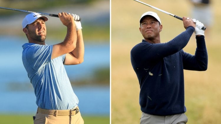 Scottie Scheffler and Tiger Woods