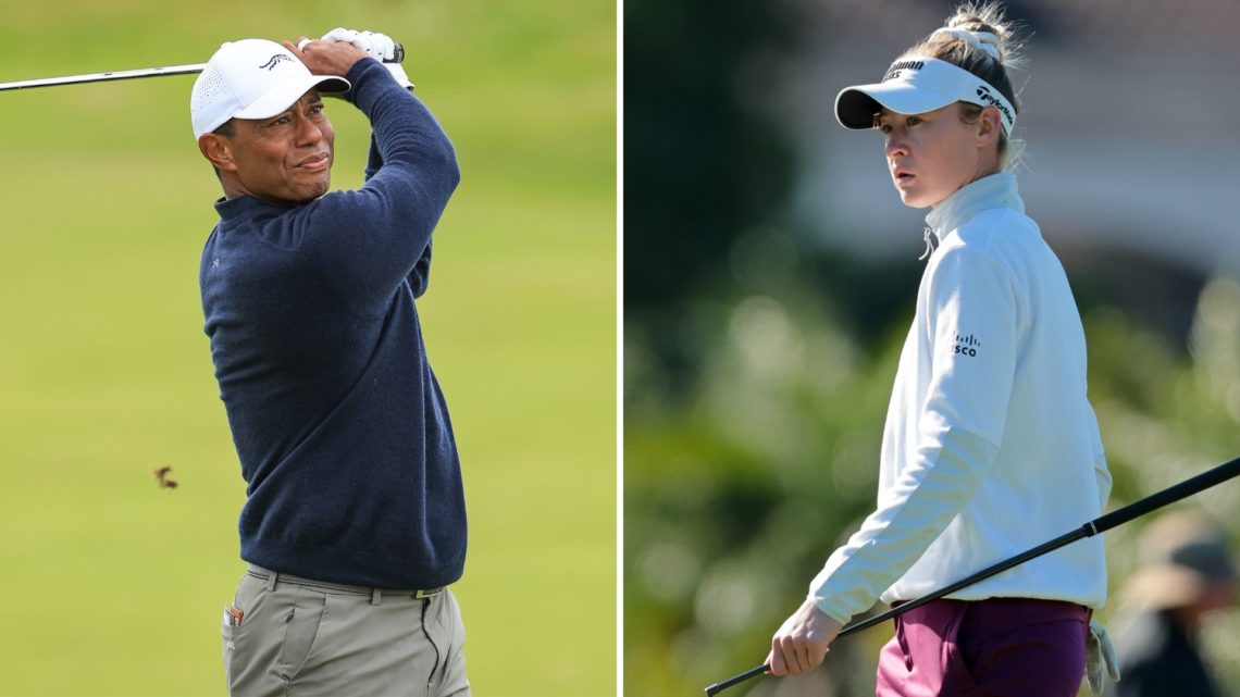 Tiger Woods and Nelly Korda.