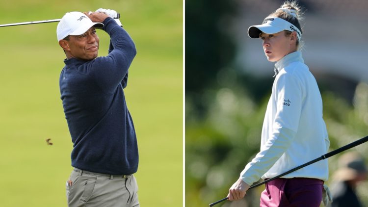 Tiger Woods and Nelly Korda.