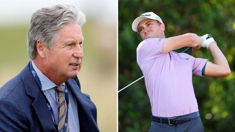 Brandel Chamblee and Justin Thomas.