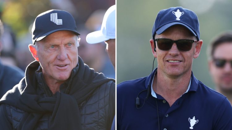 Luke Donald and Greg Norman