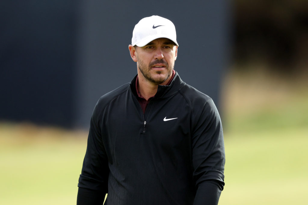 Brooks Koepka in action at the Alfred Dunhill Links Championship 2024