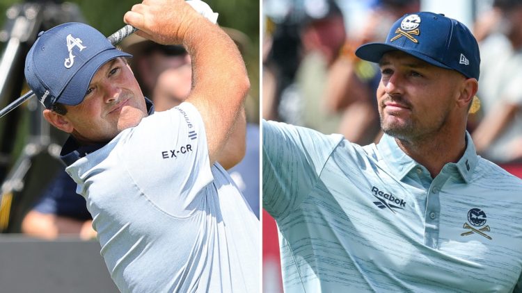 Patrick Reed and Bryson DeChambeau from the first round of LIV Golf Adelaide