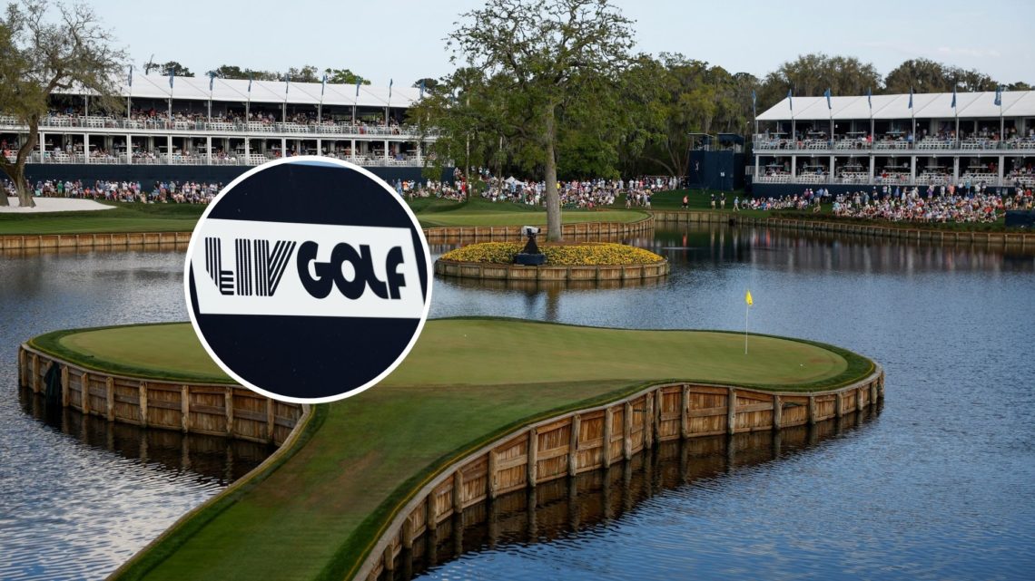 17th hole at TPC Sawgrass LIV Golf sign