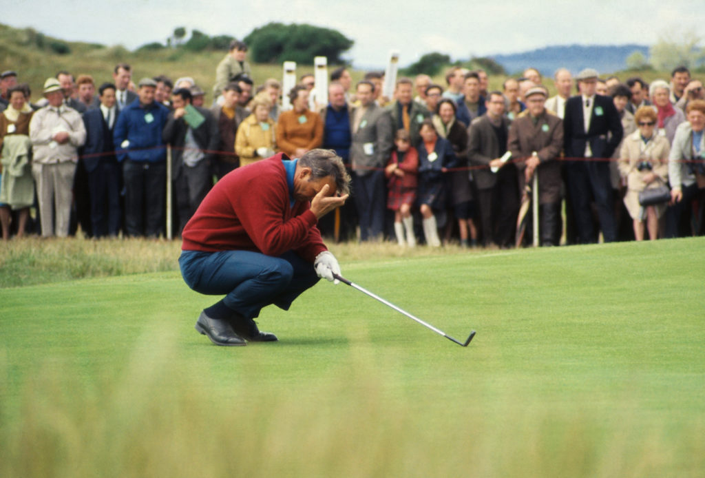 Golfer Arnold Palmer During British Open