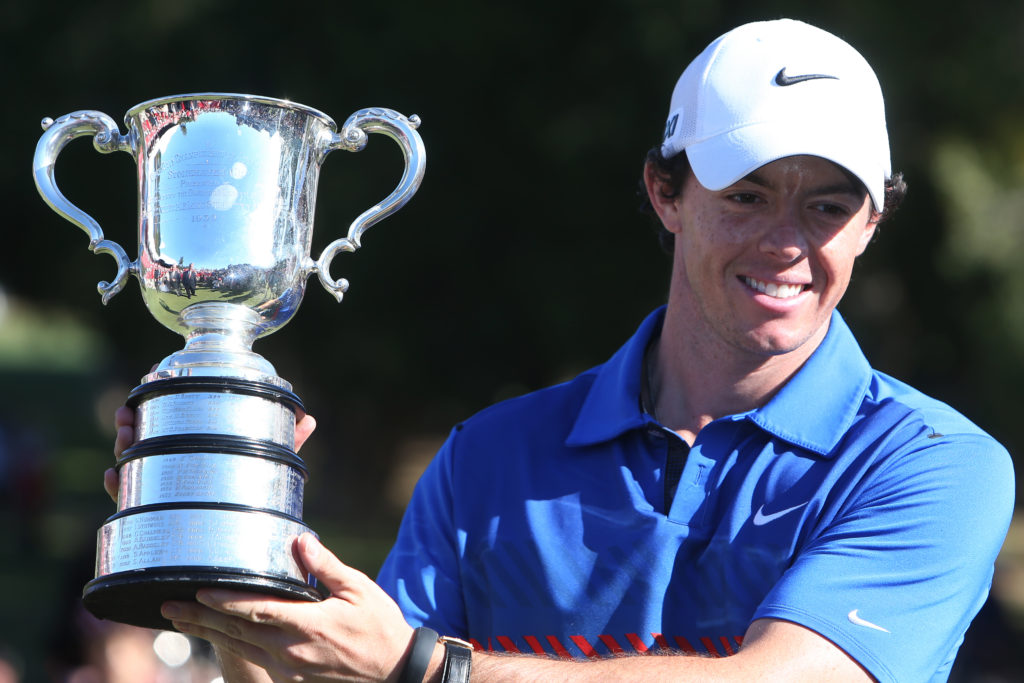 Northern Ireland's Rory McIlroy wins the Stonehaven Cup for 2013 at the Royal Australian Golf Club. Sydney, Australia,
