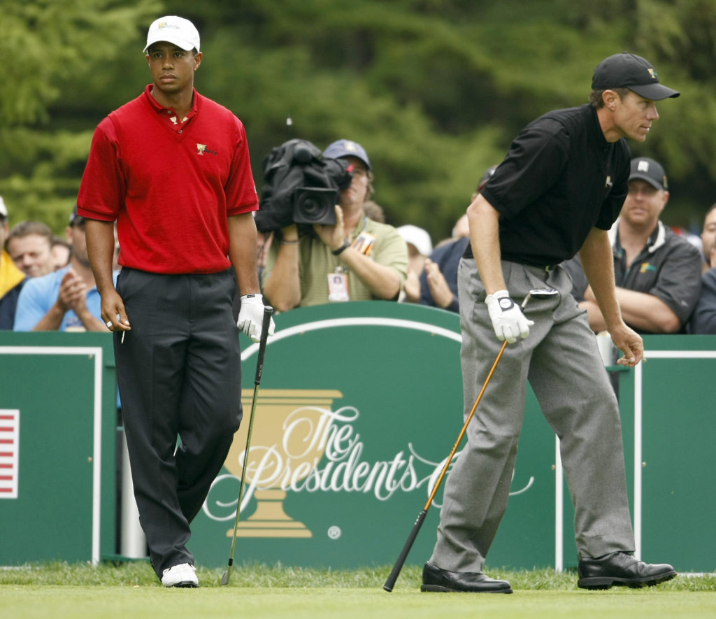 Tiger Woods of the United States and Aus