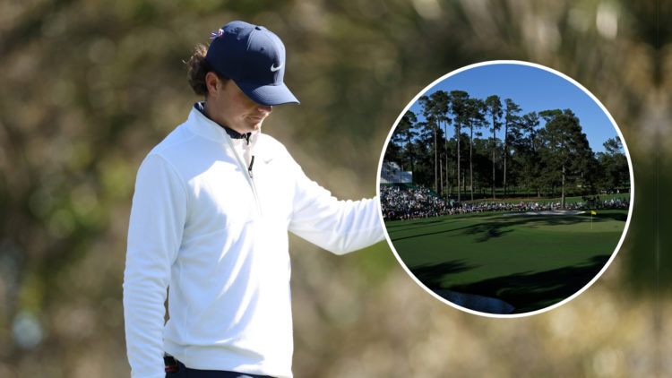 Amateur Luke Clanton of the United States reacts on the fifth tee during the second round of the Valspar Championship 2025 at Innisbrook Resort and...