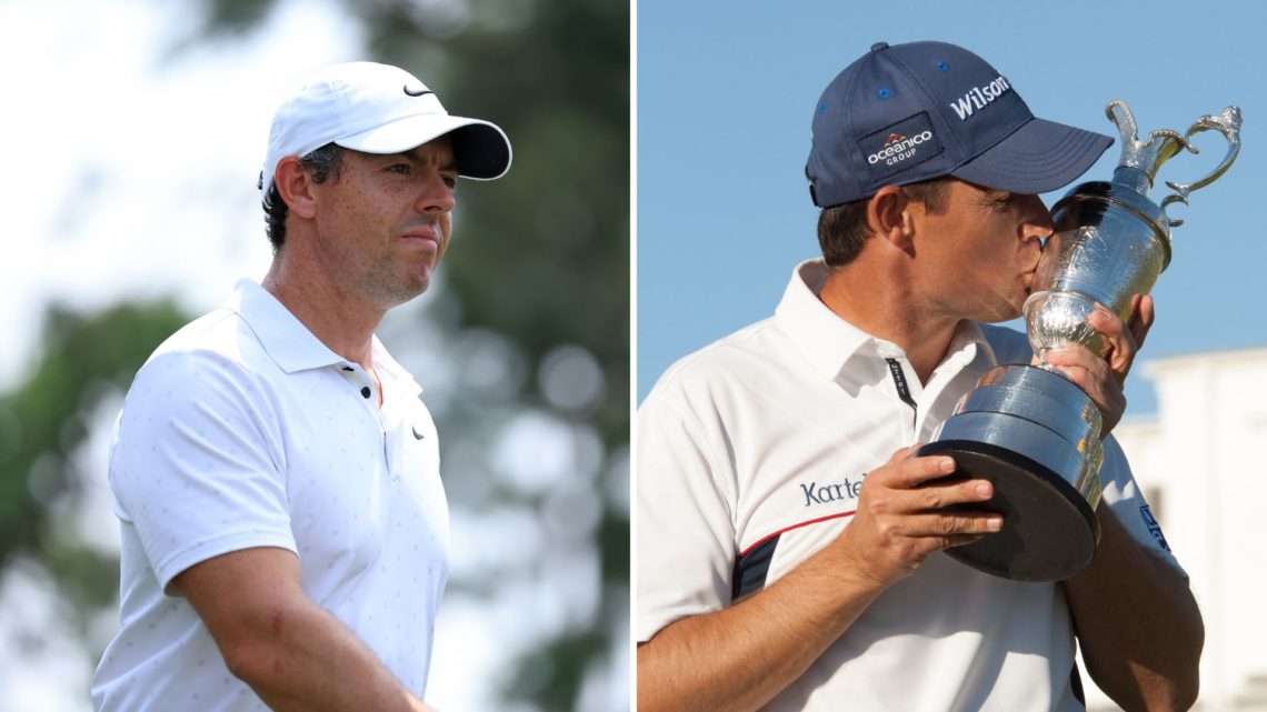 Split image of Rory McIlroy and Padraig Harrington