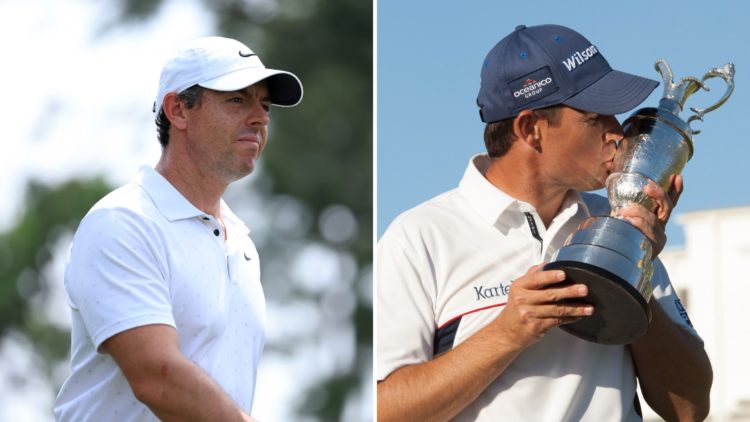 Split image of Rory McIlroy and Padraig Harrington