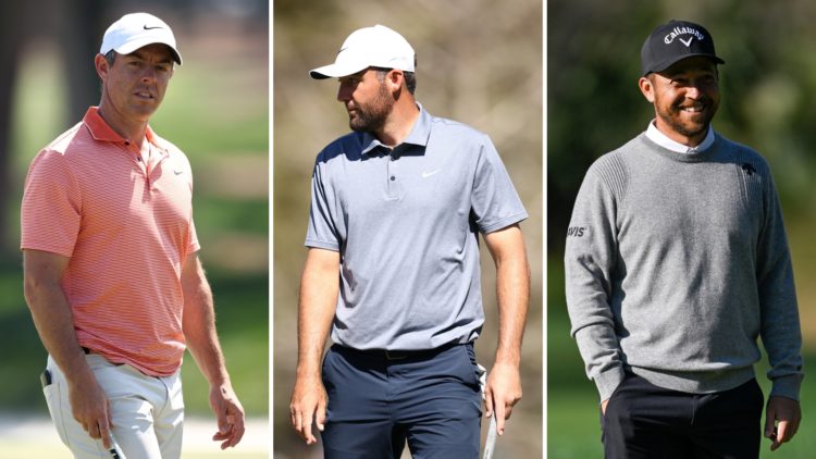 Split image of Rory McIlroy of Northern Ireland looks on from the ninth green prior to THE PLAYERS Championship on the Stadium Course at TPC Sawgra...