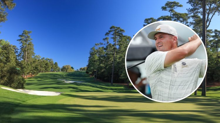 A general view of the par 4, 1th hole during the final round of the Augusta National Women's Amateur at Augusta National Golf Club. Inset, Bryson D...