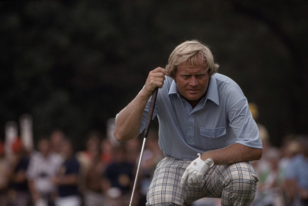 Jack Nicklaus Competing In The 1975 PGA Championship