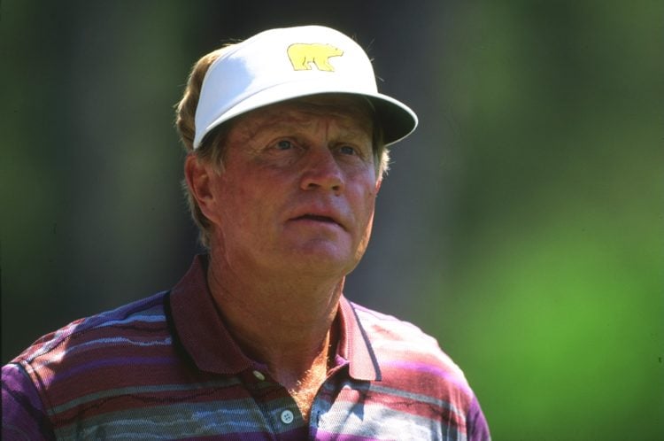 1995:  Portrait of Jack Nicklaus of the USA during the US Masters at the Augusta National Golf Club in Georgia, USA.   Mandatory Credit: David  Can...