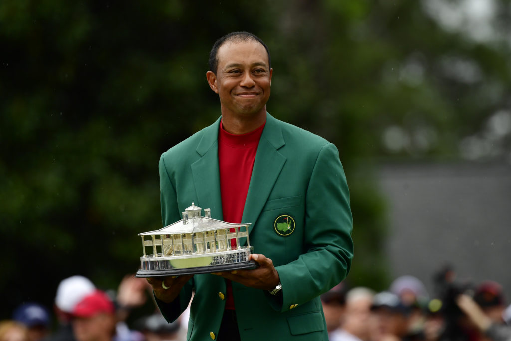 Tiger Woods after winning the 2019 Masters