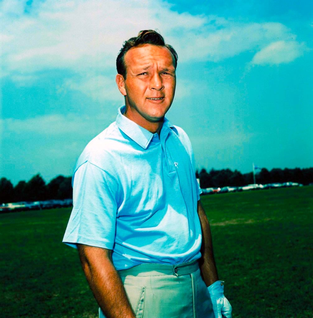 A portrait of Arnold Palmer after he won The Masters