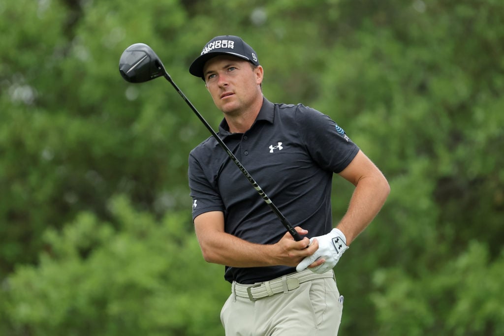 Jordan Spieth in action at the Valero Texas Open 2025