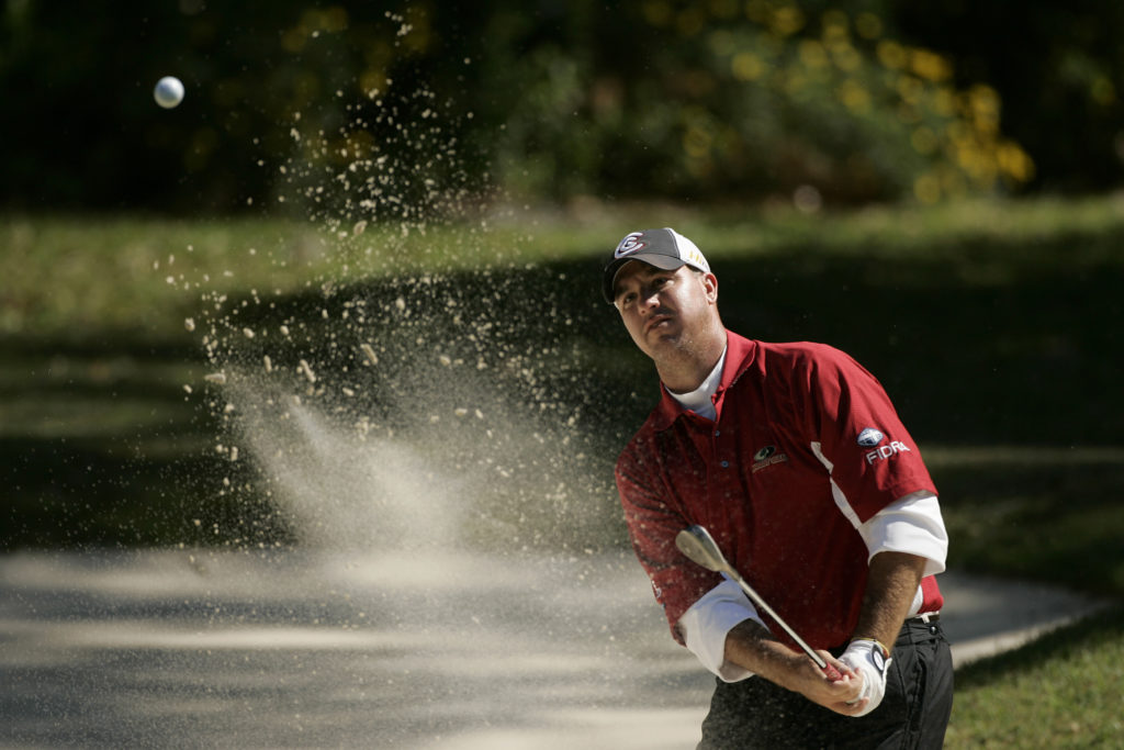 He is the player who chipped in on 17 and 18 on Sunday at the RBC