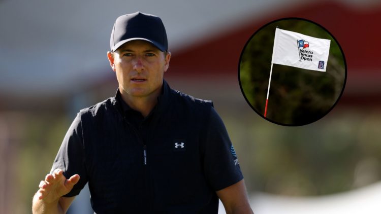 Jordan Spieth reacts to his birdie putt on the fourth green during the third round of the Valspar Championship 2025 at Innisbrook Resort and Golf C...