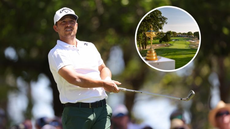 Main image - Xander Schauffele of the United States plays his shot from the fourth tee during the third round of the 2024 Masters Tournament at Aug...