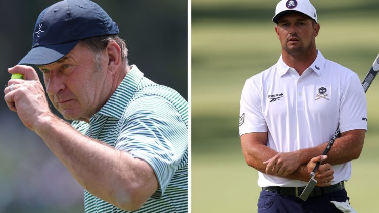 Sir Nick Faldo and Bryson DeChambeau at The Masters