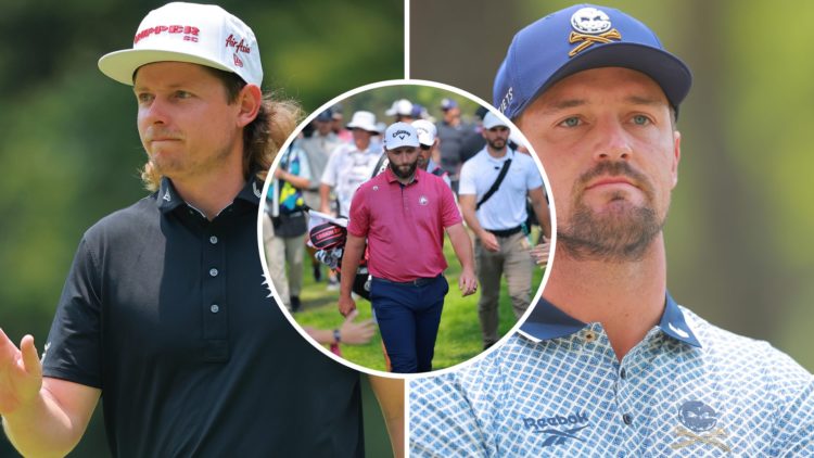 Bryson DeChambeau, Cam Smith and Jon Rahm at LIV Golf Mexico City
