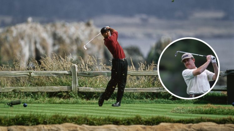 Tiger Woods at the 2000 US Open and Miguel Angel Jimenez