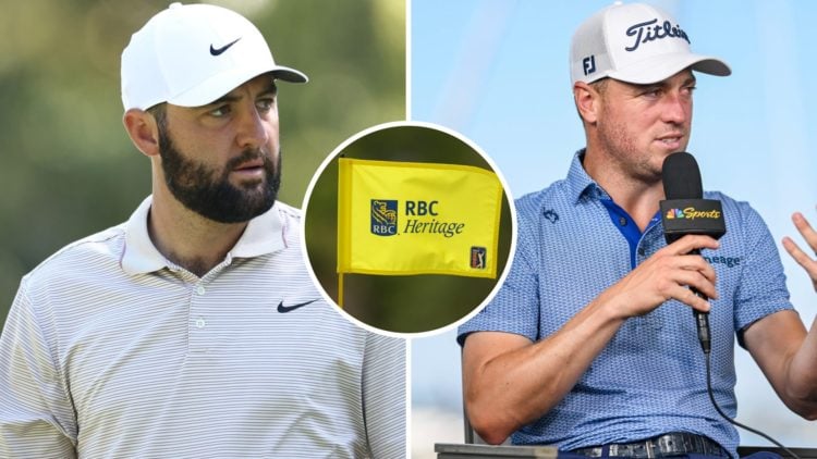 Scottie Scheffler at RBC Heritage, Justin Thomas at RBC Heritage, RBC Heritage flag