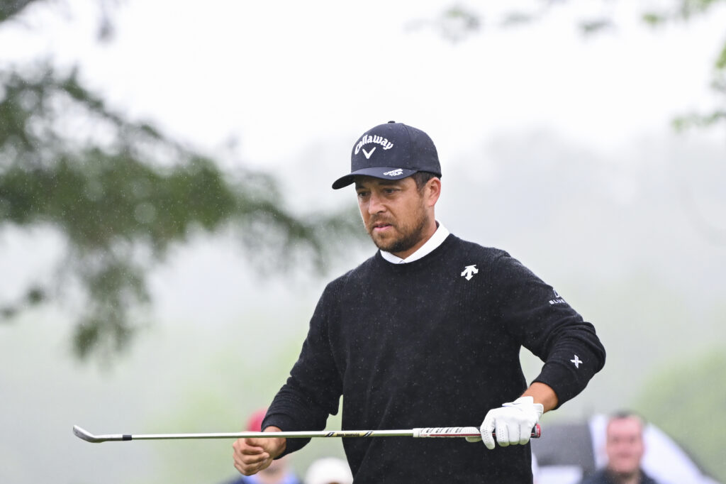 Xander Schauffele in action at the Truist Championship 2025