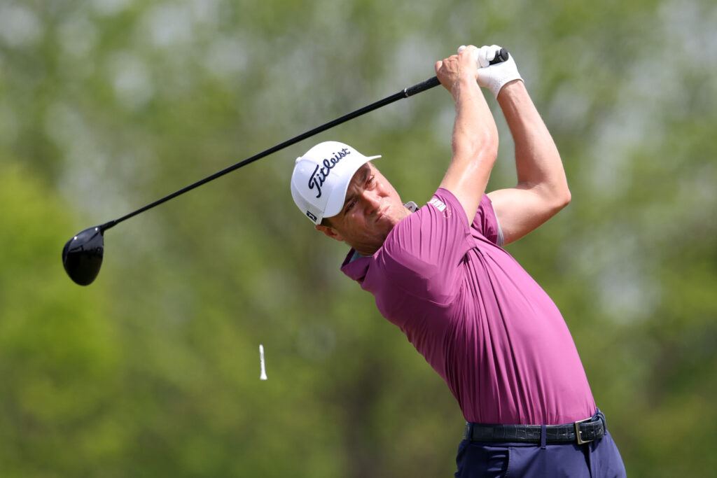 Justin Thomas in action during the final round of the Truist Championship in 2025