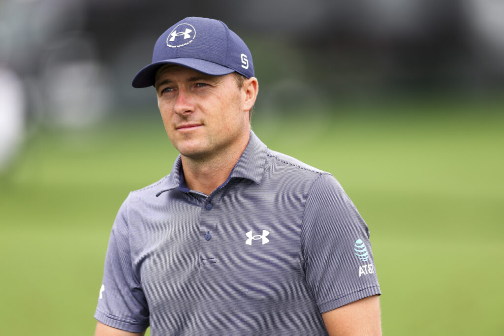 Jordan Spieth in action during the 2025 PGA Championship